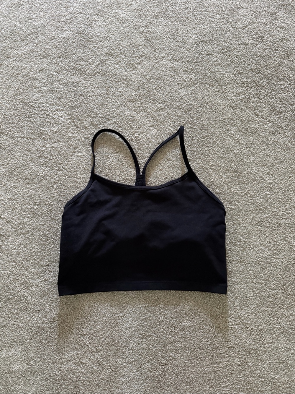aerie Black Seamless Crop Tank Top